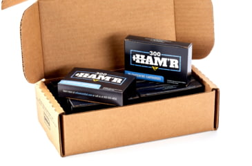 Image of Wilson Combat Sierra 300 HAMR 135 Grain Hollow Point Brass Cased Pistol Ammo, 200 Round, A300HMR-135-HP-BLK-200RD