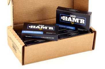 Image of Wilson Combat Sierra Pro-Hunter 300 HAMR 125 Grain Brass Cased Pistol Ammo, 200 Round, A300HMR-125-PH-BLK-200RD