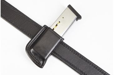 Image of Wilson Combat Single Snap Magazine Pouch, 1911, Left Hand, 1.5in Belt, Black Leather SS1BLL15
