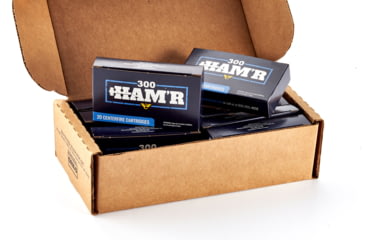 Image of Wilson Combat Speer 300 HAMR 150 Grain Bonded Brass Cased Pistol Ammo, 200 Round, A300HMR-150-HB-BLK-200RD