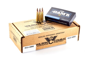 Image of Wilson Combat Speer 300 HAMR 150 Grain Bonded Brass Cased Pistol Ammo, 200 Round, A300HMR-150-HB-BLK-200RD
