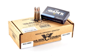 Image of Wilson Combat Speer 300 HAMR 150 Grain Bonded Nickel Cased Pistol Ammo, 200 Round, A300HMR-150-HB-N-BLK-200RD