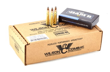 Image of Wilson Combat Speer HAMR HOT-CORE 300 HAMR 130 Grain Brass Cased Pistol Ammo, 200 Round, A300HMR-130-HHC-BLK-200RD