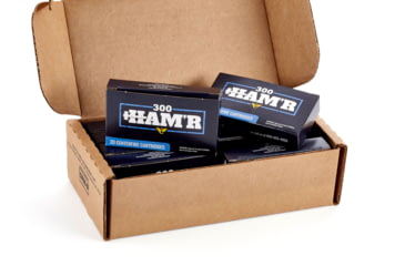 Image of Wilson Combat Speer SP 300 HAMR 110 Grain Brass Cased Pistol Ammo, 200 Round, A300HMR-110-SSP-BLK-200RD