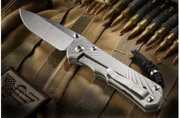 Image of Wilson Combat Star-Benza 25 Titanium Framelock, Left Hand, Wilson Tactical, Chris Reeve Knives WTK-STAR-BENZA25-LH
