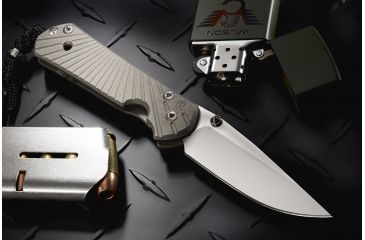 Image of Wilson Combat Star-Benza Titanium Framelock, Left Hand, Wilson Tactical, Chris Reeve Knives WTK-STAR-BENZA-LH