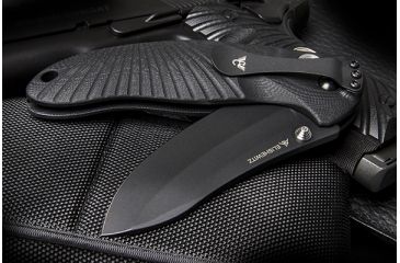 Image of Wilson Combat Star-Light Radius Tactical, Black G-10, Black Plain, 4in., WTK-SL-RADIUS-L