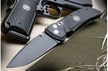 Image of Wilson Combat Star-Light Tactical, Black G-10 Handle, Black Plain, 4in., WTK-STARLIGHT-L