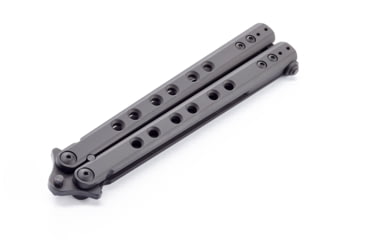Image of Wilson Combat SuperFly Tactical Butterfly Folding Knife, 4.375 in, Black DLC Finish, WTK-SF-B