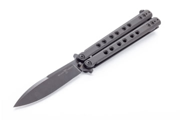 Image of Wilson Combat SuperFly Tactical Butterfly Folding Knife, 4.375 in, Black DLC Finish, WTK-SF-B