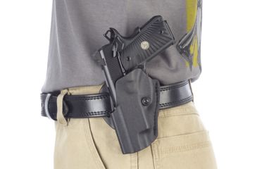 Image of Wilson Combat TacSport-Holster-Compact, 1911, Left-Hand, 1.5in Belt, Black Kydex TS2BKL15