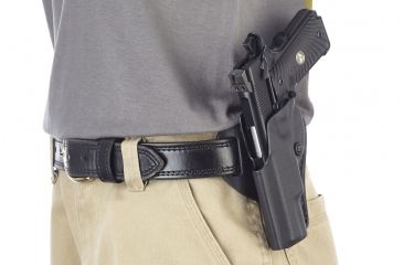 Image of Wilson Combat TacSport-Holster-Full-Size, 1911, Left-Hand, 1.5in Belt, Black Kydex TS1BKL15