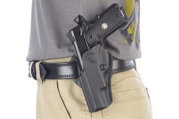 Image of Wilson Combat TacSport-Holster-Full-Size, 1911, Left-Hand, 1.5in Belt, Black Kydex TS1BKL15