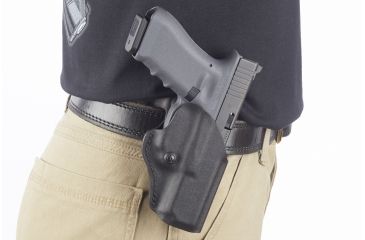 Image of Wilson Combat TacSport-Holster, Glock 17, 22, 31, Right Hand, 1.5in Belt, Black Kydex TS6BKR15
