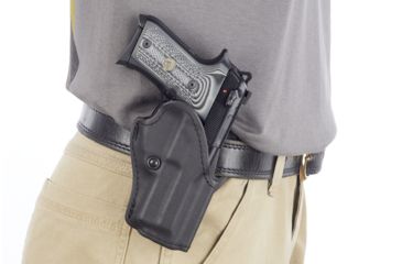 Image of Wilson Combat Tactical Assault Holster, Beretta 92/96 Compact, Right Hand, 1.5in Belt, Black Kydex, Black TA12BKR15
