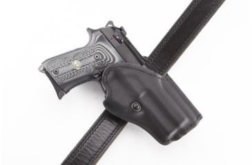 Image of Wilson Combat Tactical Assault Holster, Beretta 92/96 Compact, Right Hand, 1.5in Belt, Black Kydex, Black TA12BKR15
