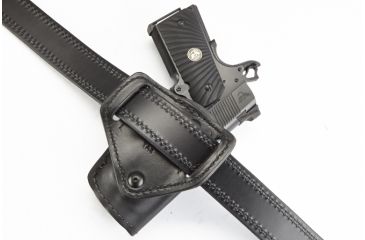 Image of Wilson Combat Tactical Assault Holster, Compact 1911, Left Hand, 1.5in Belt, Black Kydex TA2BKL15