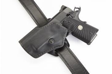 Image of Wilson Combat Tactical Assault Holster, Compact 1911, Left Hand, 1.5in Belt, Black Kydex TA2BKL15