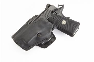 Image of Wilson Combat Tactical Assault Holster, Compact 1911, Left Hand, 1.5in Belt, Black Kydex TA2BKL15