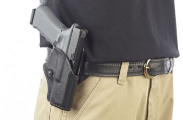 Image of Wilson Combat Tactical Assault Holster, Glock 17, 22, 31, Right Hand, 1.5in Belt, Black Kydex TA6BKR15