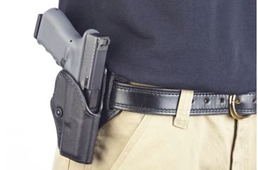 Image of Wilson Combat Tactical Assault Holster, Glock 19/23/32, Right Hand, 1.5in Belt, Black Kydex, Black TA5BKR15