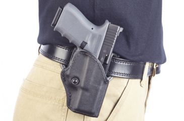 Image of Wilson Combat Tactical Assault Holster, Glock 19/23/32, Right Hand, 1.5in Belt, Black Kydex, Black TA5BKR15