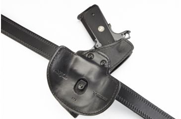 Image of Wilson Combat Tactical Paddle Holster, Full-Size 1911, Left Hand, 1.5in Belt, Black Kydex TP1BKL15