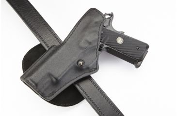 Image of Wilson Combat Tactical Paddle Holster, Full-Size 1911, Left Hand, 1.5in Belt, Black Kydex TP1BKL15