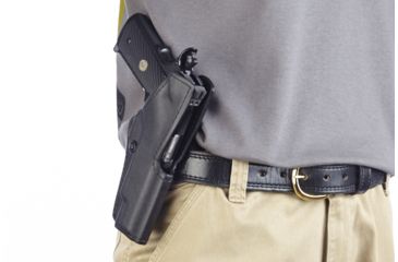 Image of Wilson Combat Tactical Paddle Holster, Full-Size 1911, Right Hand, 1.5in Belt, Black Kydex TP1BKR15
