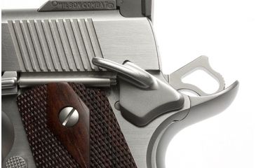 Image of Wilson Combat Thumb Safety, Tactical Lever, Bullet Proof, Stainless 6SNBP