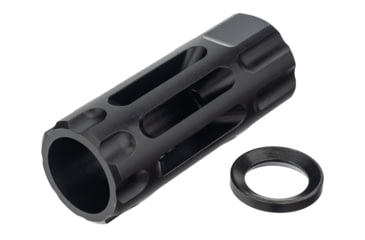 Image of Wilson Combat TRQCOMP1/2X28 Q-Comp Muzzle Brake 1/2x28 Tpi Steel Black Melonite