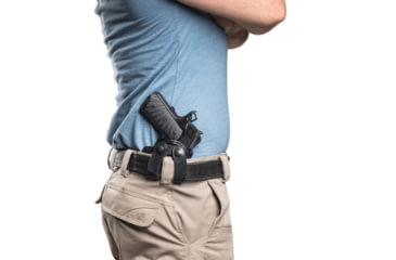 Image of Wilson Combat Undercover Professional Cowhide Leather Inside the Waistband Holster w/Rail, Full-Size 1911, Right, Black, UP1BLR15R