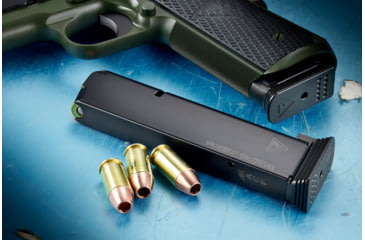 Image of Wilson Combat Vickers Duty 1911 ETM-V Full-Size Magazine, .45 ACP, FS, 8 RD, Steel Base Pad, Black, 800-45FS8B-8RD