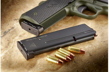 Image of Wilson Combat Vickers Duty 1911 ETM-V Full-Size Magazine, 9mm, FS, 10 Rd, Aluminum Base Pad, Black, 800-9FS10AB-10RD