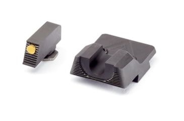 Image of Wilson Combat Vickers Elite Glock 42/43 Sight Set, Black Serrated Rear, Gold Bead Front, 902BGB
