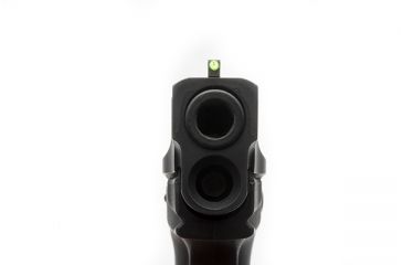 Image of Wilson Combat Vickers Elite Snag Free Front Sight for S and W M and P, .165in, Green Fiber Optic 762FOG180