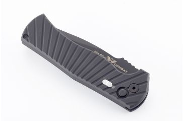 Image of Wilson Combat Pro Tech, Eagle Automatic by Les George, Matte Black DLC Blade Finish, Serrated, Matte Black, WTK-EAGLE-AB-S