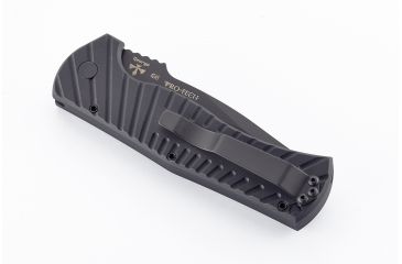 Image of Wilson Combat Pro Tech, Eagle Automatic by Les George, Matte Black DLC Blade Finish, Serrated, Matte Black, WTK-EAGLE-AB-S