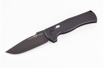 Image of Wilson Combat Pro Tech, Eagle Automatic by Les George, Matte Black DLC Blade Finish, Matte Black, WTK-EAGLE-AB