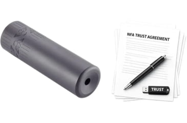 Image of Wilson Combat Whisper 5.56x45mm NATO MB Suppressor, 1.875x6.3125 in, Black, w/ NFA Trust Registration, 100000230322-KIT1