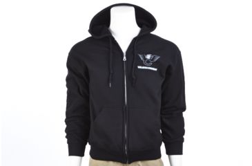 Image of Wilson Combat Zip-Up Hoodie, Black L, Black, Large, 606BL