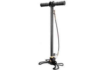 Image of Winbest PCP 4500 PSI Air Gun 3 Stage Hand Pump, Glow in the Dark Pressure Gauge Face, Black BS12558