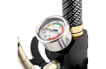 Image of Winbest PCP 4500 PSI Air Gun 3 Stage Hand Pump, Glow in the Dark Pressure Gauge Face, Black BS12558