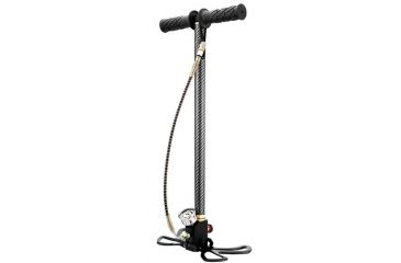 Image of Winbest PCP 4500 PSI Air Gun 3 Stage Hand Pump, Glow in the Dark Pressure Gauge Face, Black BS12558
