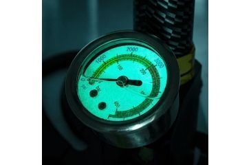 Image of Winbest PCP 4500 PSI Air Gun 3 Stage Hand Pump, Glow in the Dark Pressure Gauge Face, Black BS12558