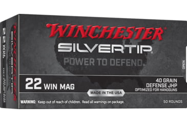 Image of Winchester .22 Winchester Magnum Rimfire 40 Grain Jacketed Hollow-Point Rimfire Ammo, 50 Rounds, W22MST