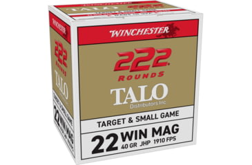 Image of Winchester 22wmr 40gr Jhp 222rd 10bx/cs
