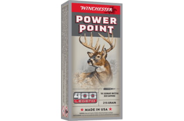 Image of Winchester .400 Legend Power PT 215 Grain Brass Case Centerfire Rifle Ammo, 20RD BX 200RD CASE, WINCX4001