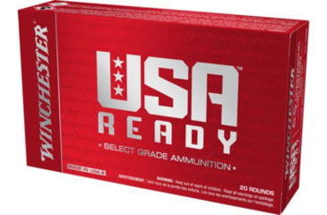 Image of Winchester USA Ready 6.5 Creedmoor 140 Grain Open Tip Match (OTM) Rifle Ammunition, 20 Rounds, RED65140