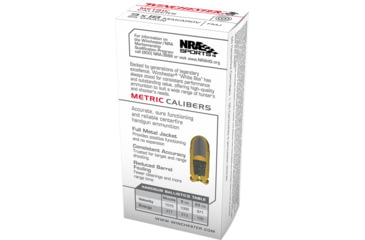 Image of Winchester 9X18 Makarov 95 Grain FMJ Brass Cased Centerfire Rifle Ammo, 50RDS, WINCMC918M